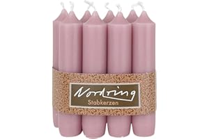 Nordring 8 Stück Stabkerzen koralle 2,2 x 11 cm hoch