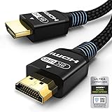 Cavo HDMI 8K 2m HDMI 2.1 Certificato ARC eARC HDR 10+ 8k 60hz 5K 120hz 4K 144hz 2K 48Gbps ALLM VRR Dolby HDCP 2.3 Support PS5