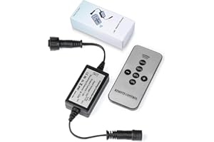 HIBOITEC LED Deck Lights Remote Dimmer, Deck Lights Dimmer with RF Wireless Remote Controller for Led Light Dimming,Waterproof,8-12meter Control Distance (Only Suitable Deck Lighting)