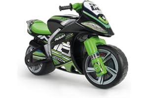 Moto Porteur Enfant 4 5 6 et 7 Ans sans Pédales - Winner Racing XL Stable + Ergonomique - Moto Draisiènne 4 Ans Roues Larges + Transport Facile + Style Course | INJUSA