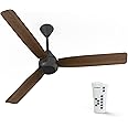 Crompton Energion Cromair 1200mm BLDC Ceiling Fan with Remote Control | BEE 5 Star Rated Energy Efficient | Anti-Dust | Superior Air Delivery | 5 Years Manufacturer's Warranty | Dark Cherry Wood