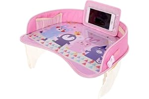 Jimtuze Carseat Tray for Road Trip, Portable Carseat Tray for Kids Travel, Children's Travel Table, Car Seat Table Tray for Toddler Road Trip Activities