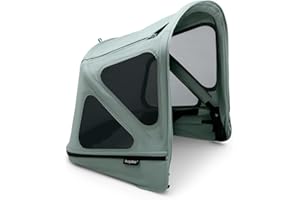 Bugaboo Donkey Breezy Sun Canopy, Extendable for Extra Coverage and Optimal Sun Protection, Water Repellent, Compatible with All Bugaboo Donkey Pushchairs, Pine Green