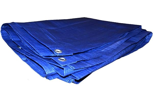 Bâche légère 60gr/m² Bleu 4m x 8m