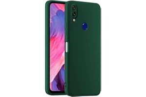 HULLIN Funda de Silicona Colorida para Teléfono, Adecuada para Redmi 7 (6.26") - Verde Oscuro