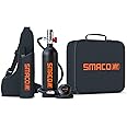 SMACO Scuba Tank Diving Gear for Diver Mini Scuba Tank Oxygen Cylinder with 15-20 Minutes Capability Diving Oxygen Underwater Breathing Device 1L Diving & Snorkeling Equipment