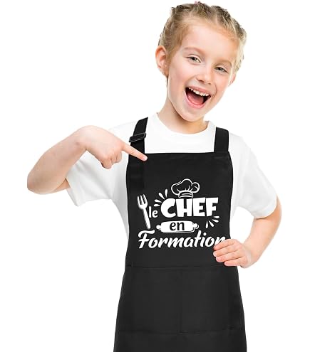 Tablier et Toque de Cuisine pour Enfant - Les Jeux Montessori