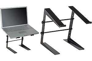 MusicalStore2005 Supporto PC DJ Stand da Tavolo Laptop Computer e Mac Portatile Regolabile