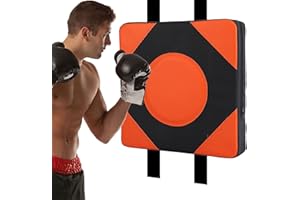 DISPRA Tappetino da Boxe da Parete,Wall Focus Target Sacco da Boxe in Pelle PU | Pad da Combattimento a Parete per Sacco da Boxe Montato a Parete, Pad da Allenamento per Attrezzature per