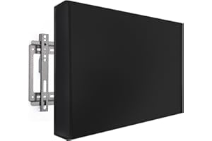 MaxAwe 40" - 42" TV Abdeckung Outdoor, 42 x 26,5 x 5 Zoll (107 x 67 x 14 cm) TV-Abdeckung für den Außenbereich, Wetterfest Universal Displayschutzfolie Schwarz
