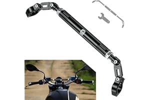 BRCOVAN Motorcycle Cross Bar, Aluminum Alloy, Length Adjustable Handlebar Extender Extension, Motorcycle Balance Bar Reinforce Lever Fit for Handlebars 22mm in Diameter