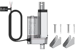 Justech Moteur à Actionneur Linéaire DC 12V 1500N 50mm Moteur Linéaire à Déclenchement Automatique Ouvre-porte Électrique Automatique RV Construction de Machines Agricoles Industrielles Véhicules