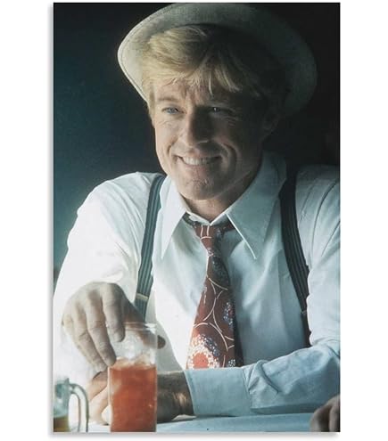 Poster Robert Redford Sur Toile - Impression Artistique 30x45 Cm - Décoration Murale Moderne