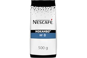 NESCAFÉ Mokambo - Café instantané - À Dominante Robusta - Produit en France - Café 100% Issu d'un Approvisionnement Plus Responsable - Sachet de 500 g