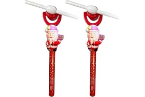 DIOXSTAR Santa Windmill Glowing Stick, Lightweight, Durable Construction, Ensures Easy Handling, Long-Lasting Fun, Hand-Eye Coordination, Imaginative Play