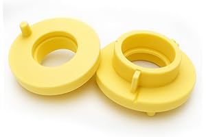 NIMOVA 2x Rear Coil Spring Shock Absorber Rubber Pad Spring Top Mount Replacement for Ford Fiesta MK6 MK7 B-Max Tourneo Courier | OEM 2037363 BV2C5599AB (Rear Left and Right)