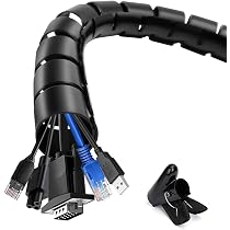 Flintronic Kabelschlauch – 7,6 M Selbstschließend, Flexibel, 13-25 Mm Durchmesser, Für TV, PC, Auto