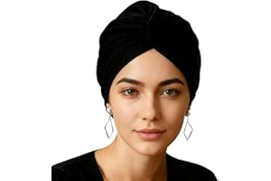 FOLAI 2PCS Seidenhaube Schlafmütze zum Schlafen für gesunde Haare über Nacht | Erhält Lockenform, verhindert Frizz & Haarbruch | Für Damen mit Allen Haartypen (Schwarz+Schwarz)