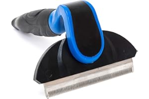 ‎HAPPILAX Happilax Deshedding Hundebürste zur Fellpflege, Unterhaarbürste zum Entfernen von Unterwolle und losen Haaren, Hundekamm 100 mm