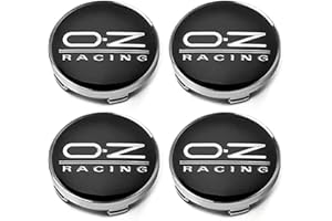 SANQIUTOU 4 Pezzi Tappi Coprimozzo Compatibili per OZ Racing 60mm,Protezione dalla Ruggine Antipolvere per Ruote Accessorio Decorativo Cerchioni Accessori,White