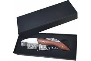 RAPECOTT Profi Korkenzieher Wein/Flaschenöffner/weinöffner/kellnermesser/sommeliermesser/korkenzieher wein/Kellnerkorkenzieher/mit Flaschenöffner, Folienschneider, Kellnermesser Profi für Barmixer, Sommelier