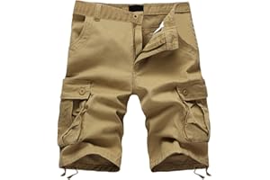NUSGEAR 2023 Pantalones Corto Hombre Verano Moda Trabajo Pantalones Color sólido Pants Deporte Jogging Fitness Chandal Hombre Casual Pantalones Trekking Playa Al Aire Libre Multibolsillos Shorts