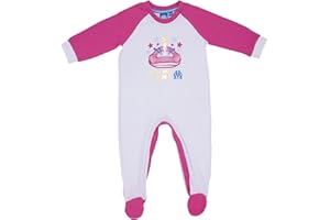 OLYMPIQUE DE MARSEILLE Grenouillère bébé Fille Om - Collection Officielle