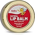Babyorgano Rose Pomegranate Lip Balm for Kids | Natural Moisturizing Lip Care Mask With Desi Cow Ghee, Kokum Butter for Dry, Chapped & Lighten Lips - Chemical, Paraben-Free - 8gm