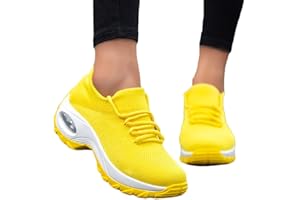 Minetom Damen Mesh Laufschuhe Turnschuhe Sportschuhe Sneaker Running Tennis Schuhe Straßenlaufschuhe Dämpfung Leichtgewichts Atmungsaktiv Walkingschuhe Outdoor Fitness Jogging