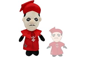 EN7JIOY BONOCO Cardinal Copia Plush Doll,Ghost Cardinal Copia Plushie Toy,Horror Frontman Pillows Collectables Gift for Boys Girls Fans (Color : Red, Size : 24cm)