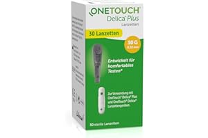 ‎ONETOUCH OneTouch® Delica® Plus Lanzetten für Blutzuckermessung I 30 sterile Lanzetten