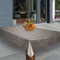 Wachstuch-Tischdecke, 118x200 Cm, Moosgrün Metallic – Wasserabweisend, Abwaschbar Für Garten & Küche