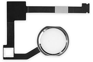 BisLinks® White Home Button Touch ID Flex Cable Replacement for iPad Air 2 iPad 6
