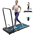 Portable Walking Pad 2 in 1 Under Desk Treadmill, 2.5HP Low Noise Walking Pad Running Jogging Machine with LED Display Remote Control for Home Office, Lightweight Desk Treadmill Installation Free