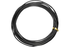 YELARXI Bonsai Training Wire, 2mm x 16.4 ft Anodized Aluminum Floral Plant Training Wire Bendable Metal Stems Accessories for Gardening Branch Fixing Crafts (Black)