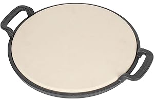 WELL GRILL 7790 - Pietra per pizza con supporto in ghisa per Enders® Switch Grid, griglia a gas, 31,5 cm, accessorio per Enders Monroe, Boston, Chicago e la maggior parte delle griglie a gas