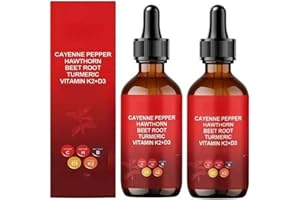 GODEMMIO Rethes Gouttes de poivre de Cayenne, gouttes Aeluro Cayenne, supplément de poivre de Cayenne Gleame, gouttes en D de poivre de Cayenne naturel, pour homme et femme (2)