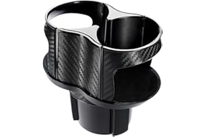 Nuscen Car Cup Holder, 2 In 1 Adjustable Water Bottle Holder, In-car Extender Holder, Fixed Insert, Stable and Easy to Install, Suitable for Water Bottle, Water Cup