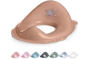 DOCARI Toilettensitz Kinder Klositz Aufsatz rutschsicher ergonomisch Elefant rosa - Toilettenaufsatz Kinder WC Sitz für komfortables sicheres Toilettentraining - Kindertoilettensitzaufsatz ab 2 Jahre