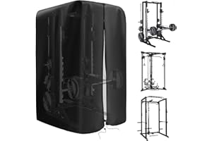 YEARNINGLIFE Krafttrainingsabdeckung, 209*173*163cm Squat Rack Cover, Schutzhülle für Fitness-Set zu Hause,Gym Rack Cover mit Reißverschluss,420D Oxford Dustproof wasserdichte für Gewichtheber-Rack Indoor/Outdoor