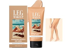 HERBINSOLS Leg Makeup Waterproof No Transfer - Leg Concealer Vein Cover Up Makeup Cream - Full Coverage Leg and Body Scar Tattoo Cover Up makeup - Long Lasting Body Make-up Concealer for Woman