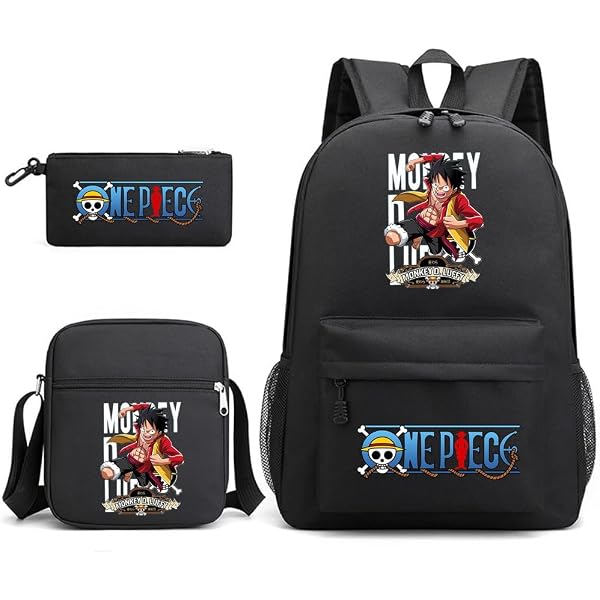 Sac à Dos One Piece Basic Bleu - 31x39cm, 18.2L, Bretelles Rembourrées, Poche Filet