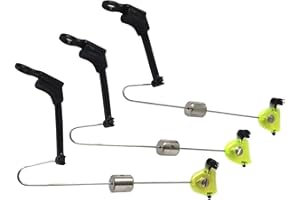 BZS Indicateurs Bite Carp Fishing/Angling Indicateurs de Morsure/Bras oscillants dans Une variété de Couleurs (2X, Blue) (Fluro Green, 3X)