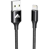 Aioneus iPhone Charger Cable 1M, [MFi Certified] iPhone Cable Fast Charging Nylon Braided Lightning Cable Compatible with iPh