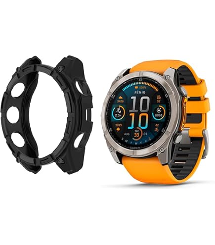 ISABAKE Schutzhülle Für Garmin Fenix 8 51mm Solar | TPU, Kratzfest, Ultra-dünn
