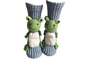 Ulalaza Non-slip Household Floor Socks Knit Sweater Casual Socks Slippers Socks for Women