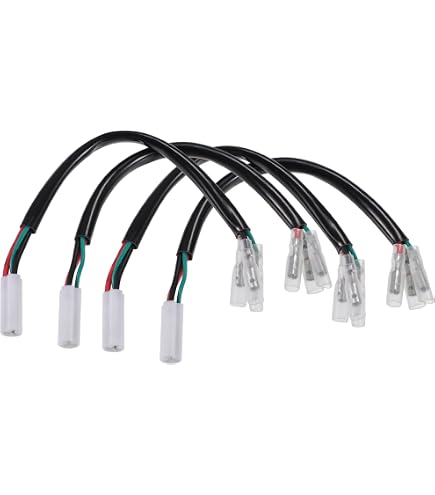 4 Adattatori Per Frecce Motociclo – Compatibili Con Yamaha (R6, R1, FZ6R) – Plug And Play, Lunghezza 22,5 Cm - 3