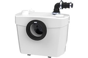 SFA - Sanibroyeur Top - Broyeur WC Et Salle d'Eau - Evacuation Eaux Usées - 2 Entrées WC Et Lavabo - Puissant, Silencieux - Discret - Entretien Simple - 36,1 x 21,6 x 32,5 cm - 400 W - Made in France