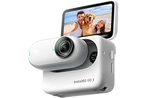 Insta360 GO 3 (64 GB) - Kleine & leichte Action-Kamera, tragbar & vielseitig, freihändige POVs, überall anbringbar, Stabilisierung, multifunktionaler Action Pod, wasserdicht, für Reisen, Sport, Vlogs