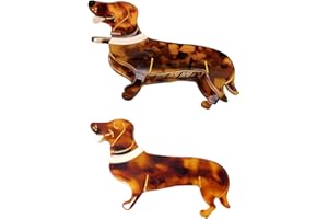 HDGSAFD 2 Pieces Animal Hair Clips, Dachshund Clips, Personalized Non-Slip Clips, Jewelry Accessories, Girls Fashion Accessories